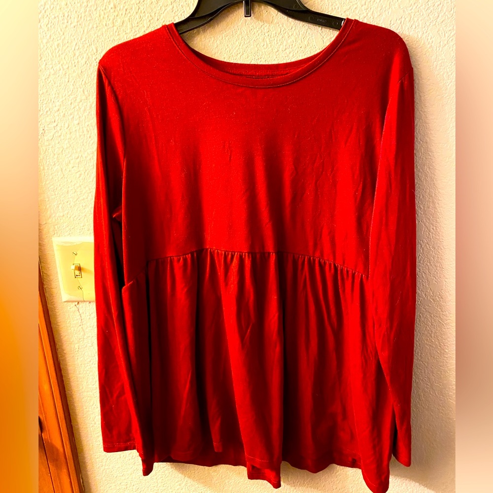 Red Maternity Top